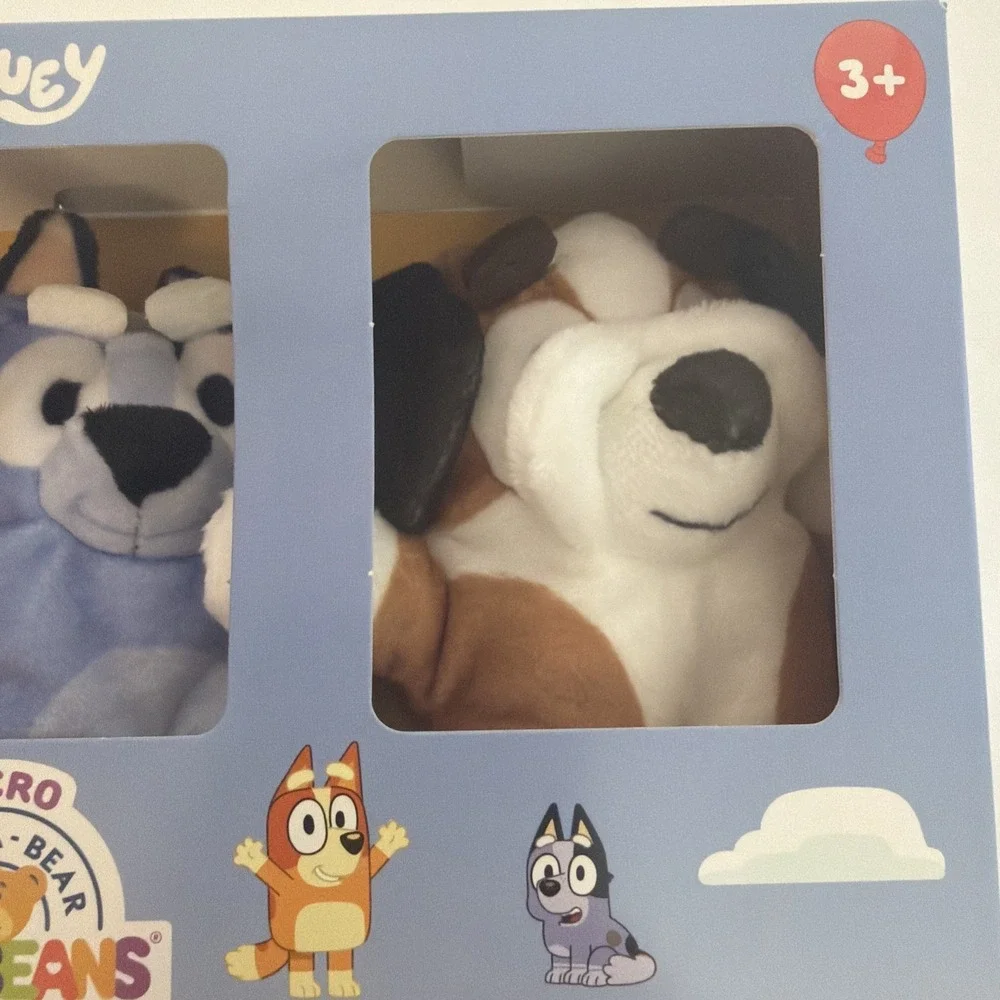 Bluey Micro Build-A-Bear Set of 6 Micro Mini Beans Plush Pack Socks Bingo Rusty